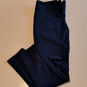 Navy Crop Dress Pant